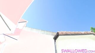 SWALLOWED Roxie Sinner gets dripping wet