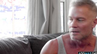 Creepy stepdad makes a move to fuck his stepson!