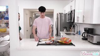 Big tits stepsis want to try the creampie