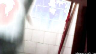 cunt and ass Colombian stepmom spied in shower