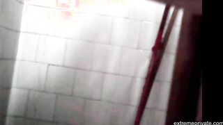 cunt and ass Colombian stepmom spied in shower