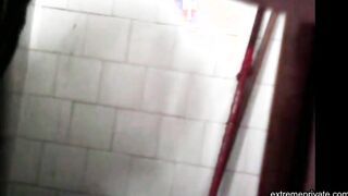 cunt and ass Colombian stepmom spied in shower