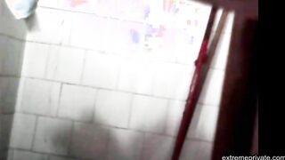 cunt and ass Colombian stepmom spied in shower