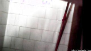 cunt and ass Colombian stepmom spied in shower