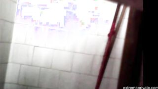 cunt and ass Colombian stepmom spied in shower