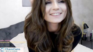 Brunette sensation Firm Natural Boobs