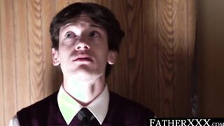Catholic minister pounds strict twink in the wake of eating his butt