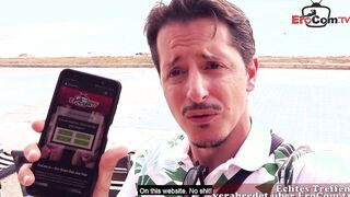 German tourist pick up hispanic bimbo inside greek holiday