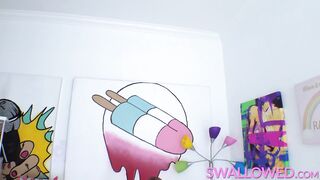 SWALLOWED Adira Allure's wet cumback