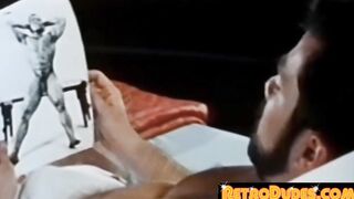 A hot solo masturbation is followed by a sexy vintage jock working out
