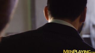 Classy stud sucks dick and spreads asscheeks for anal fuck