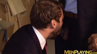 Classy stud sucks dick and spreads asscheeks for anal fuck
