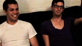 Threesome teen pussy banging with two twink besties