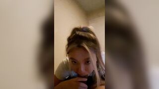 Pretty Asian Teen Sucks Black Cock