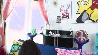 SWALLOWED Brenna and Valerica's very wet blowjob