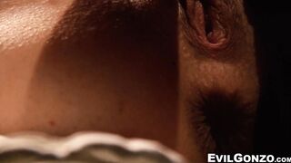Gorgeous Alysa Gap pussy licked and fucked in wild foursome