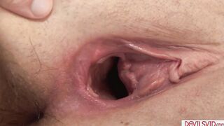 Redhead girlfriend getting fucked hard by pissed bf
