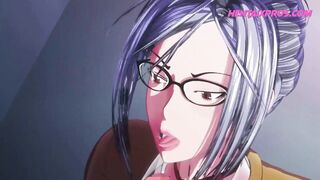 Busty Perv Milf Warden Dominates Inmate 3D HENTAI