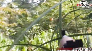 Slender Military Gays screwed bareback anal public inside forest