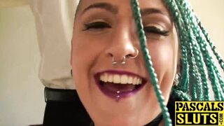 Horny chick Orion Starr gets dominated and banged hardcore