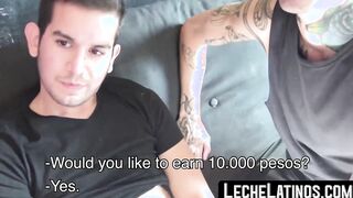 Hardcore bareback sex was purchased by a tattooed Straight Latino