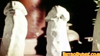 Bushy folks make each other cum by drawing each other off
