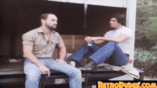 Exemplary gay studs ass bang hard in a wild threeway