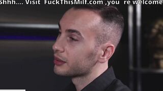 Passionate woman with big milkings loves hard sex