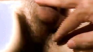Amateur homo with sweet tattoos masturbates his big dick