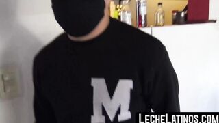 After hardcore fucking for money a shy Latino jock facialized