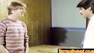 Cop joins retro gay party that includes crude entrance