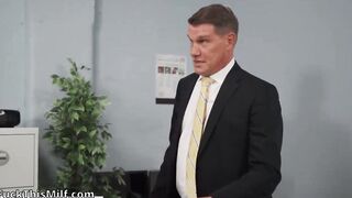 A man with a big dick fucks a red-haired boss in the pussy -Danny D -Zara Durose