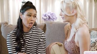 Busty lesbian licking gfs asian stepmom
