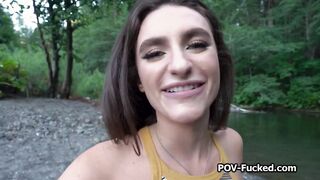 Meeting and fucking stranger in the nature