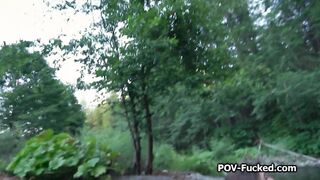 Meeting and fucking stranger in the nature