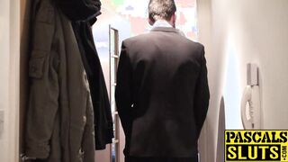 Chubby milf with a short hair receives a BDSM treatment