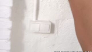 Pierced goddess Canela Skin fucked missionary after blowjob