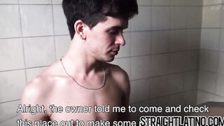 Straight Latino seduced into giving blowjob and riding bare