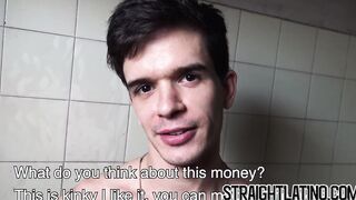 Straight Latino seduced into giving blowjob and riding bare