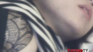 Japanese babe with big tits secretly filmed using sex toys
