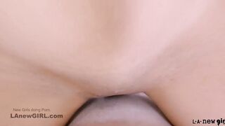 Tiny Little Teen Sucking and Riding cock