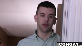 Stiff cock Myles Landon railing Josh Stone deep in the ass