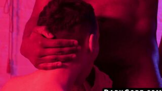 A small gay man is banned search into interracial pounding by an ebony male