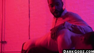 A small gay man is banned search into interracial pounding by an ebony male