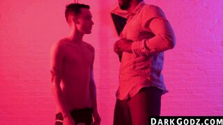 A small gay man is banned search into interracial pounding by an ebony male