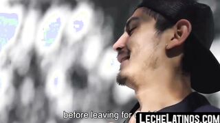 Latino with bare back engages in wild pickup sex and receives a facial
