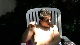 Sexy Mathiew cant stop playing with his huge hard dick