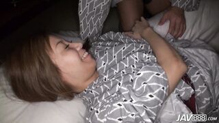 JAV888 Chihiro Akino gets double stuffed by two men