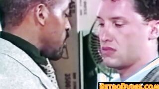 Office stud switches heads with hungover black guy before cupping