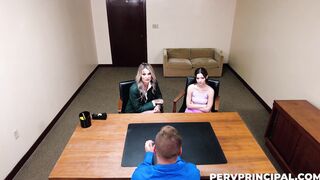 Stepmom and daughter join forces to blow the principal